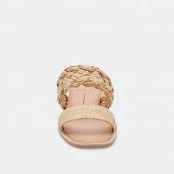 DOLCEVITA PERSEY SANDALS LT NATURAL RAFFIA