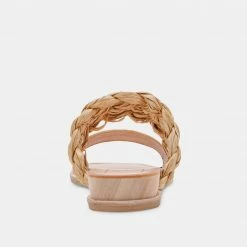 DOLCEVITA PERSEY SANDALS LT NATURAL RAFFIA