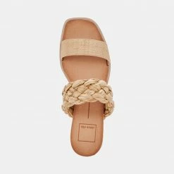 DOLCEVITA PERSEY SANDALS LT NATURAL RAFFIA