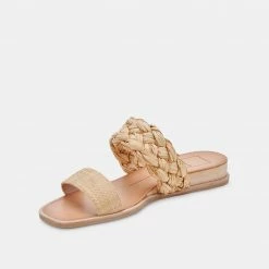 DOLCEVITA PERSEY SANDALS LT NATURAL RAFFIA