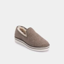 DOLCEVITA FLATS HERVE SLIPPERS CAMEL FELT
