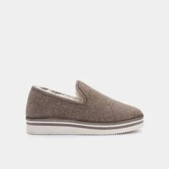 DOLCEVITA FLATS HERVE SLIPPERS CAMEL FELT