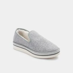 DOLCEVITA HERVE SLIPPERS GREY FELT FLATS
