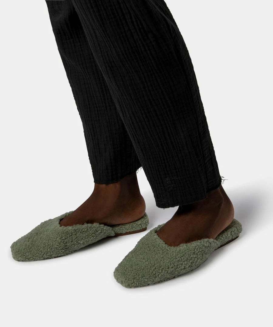 DOLCEVITA FLATS SAYDEE SLIPPERS JADE PLUSH