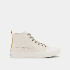 DOLCEVITA BRYCEN PRIDE SNEAKERS WHITE LEATHER