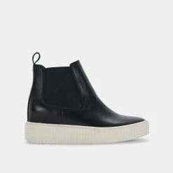 DOLCEVITA COLA SNEAKERS BLACK LEATHER H20