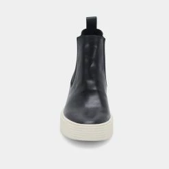 DOLCEVITA COLA SNEAKERS BLACK LEATHER H20