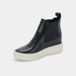 DOLCEVITA COLA SNEAKERS BLACK LEATHER H20