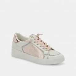 DOLCEVITA LEDGER SNEAKERS ROSE GOLD LEATHER