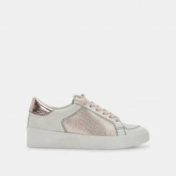 DOLCEVITA LEDGER SNEAKERS ROSE GOLD LEATHER
