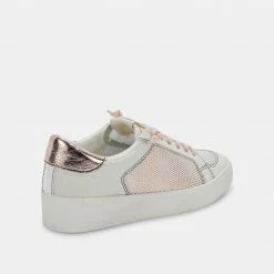 DOLCEVITA LEDGER SNEAKERS ROSE GOLD LEATHER