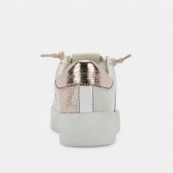 DOLCEVITA LEDGER SNEAKERS ROSE GOLD LEATHER