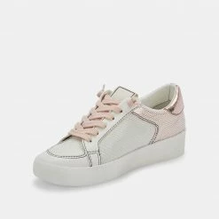 DOLCEVITA LEDGER SNEAKERS ROSE GOLD LEATHER