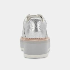 Recurate TOYAH SNEAKERS SILVER METALLIC SUEDE Re:vita