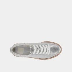 Recurate TOYAH SNEAKERS SILVER METALLIC SUEDE Re:vita
