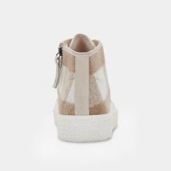 DOLCEVITA VEOLA PLUSH SNEAKERS TAN MULTI FABRIC