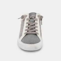 DOLCEVITA ZETA PLUSH SNEAKERS GREY STUDDED NUBUCK