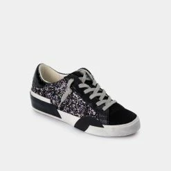 DOLCEVITA ZINA SNEAKERS BLACK METALLIC GLITTER