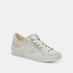 DOLCEVITA ZINA SNEAKERS CREAM LEOPARD PRINT SUEDE