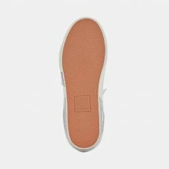 DOLCEVITA ZINA SNEAKERS OFF WHITE EMBOSSED LEATHER