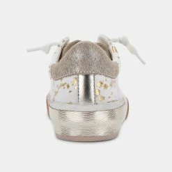 DOLCEVITA ZINA SNEAKERS SILVER GOLD METALLIC CALF HAIR