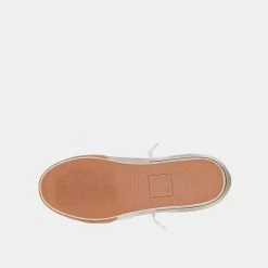 DOLCEVITA ZINA SNEAKERS SILVER GOLD METALLIC CALF HAIR