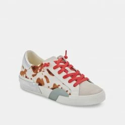 DOLCEVITA ZINA SNEAKERS TAN CALF HAIR