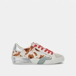 DOLCEVITA ZINA SNEAKERS TAN CALF HAIR