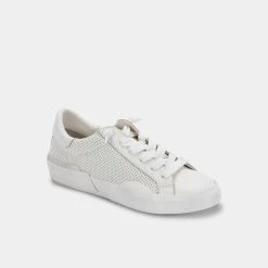 DOLCEVITA ZINA SNEAKERS WHITE PERFORATED LEATHER