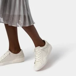 DOLCEVITA ZINA SNEAKERS WHITE PERFORATED LEATHER