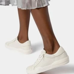 DOLCEVITA ZINA SNEAKERS WHITE PERFORATED LEATHER