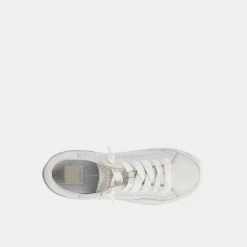DOLCEVITA ZINA SNEAKERS WHITE PERFORATED LEATHER