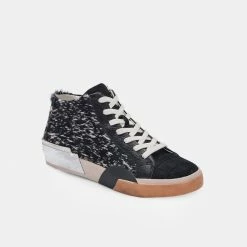 Recurate RESALE ZOEL SNEAKERS BLACK SPOTTED CALF HAIR Re:vita