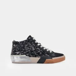 Recurate RESALE ZOEL SNEAKERS BLACK SPOTTED CALF HAIR Re:vita