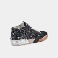 Recurate RESALE ZOEL SNEAKERS BLACK SPOTTED CALF HAIR Re:vita