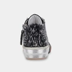 Recurate RESALE ZOEL SNEAKERS BLACK SPOTTED CALF HAIR Re:vita