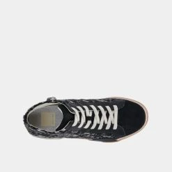 Recurate RESALE ZOEL SNEAKERS BLACK SPOTTED CALF HAIR Re:vita