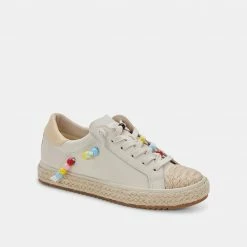 DOLCEVITA ZOE PRIDE SNEAKERS IVORY LEATHER