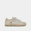 DOLCEVITA ZOE PRIDE SNEAKERS IVORY LEATHER
