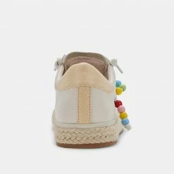 DOLCEVITA ZOE PRIDE SNEAKERS IVORY LEATHER