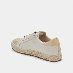 DOLCEVITA ZOE PRIDE SNEAKERS IVORY LEATHER