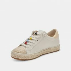 DOLCEVITA ZOE PRIDE SNEAKERS IVORY LEATHER