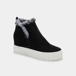 DOLCEVITA ZALI SNEAKERS BLACK SUEDE