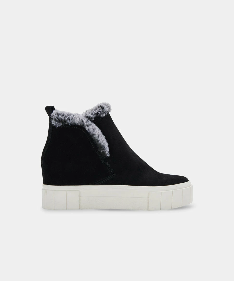 Recurate ZALI SNEAKERS BLACK SUEDE Re:vita