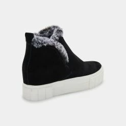 Recurate ZALI SNEAKERS BLACK SUEDE Re:vita