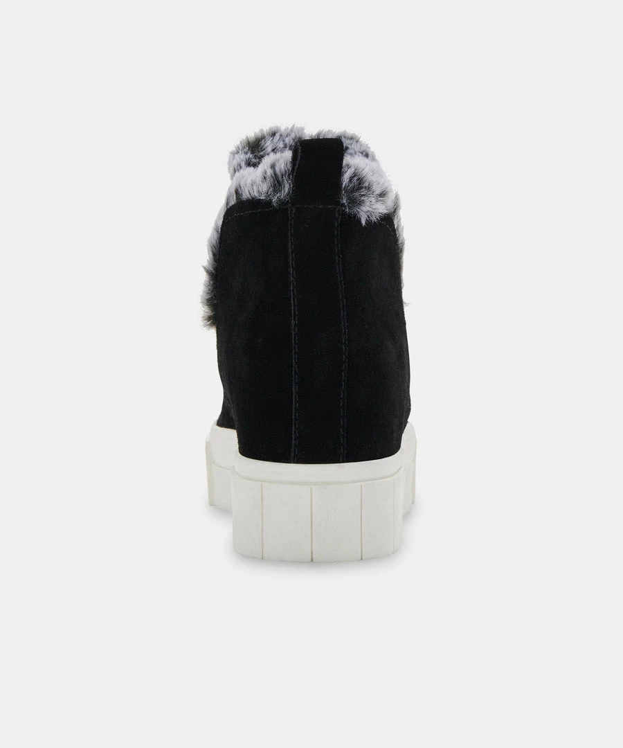 Recurate ZALI SNEAKERS BLACK SUEDE Re:vita