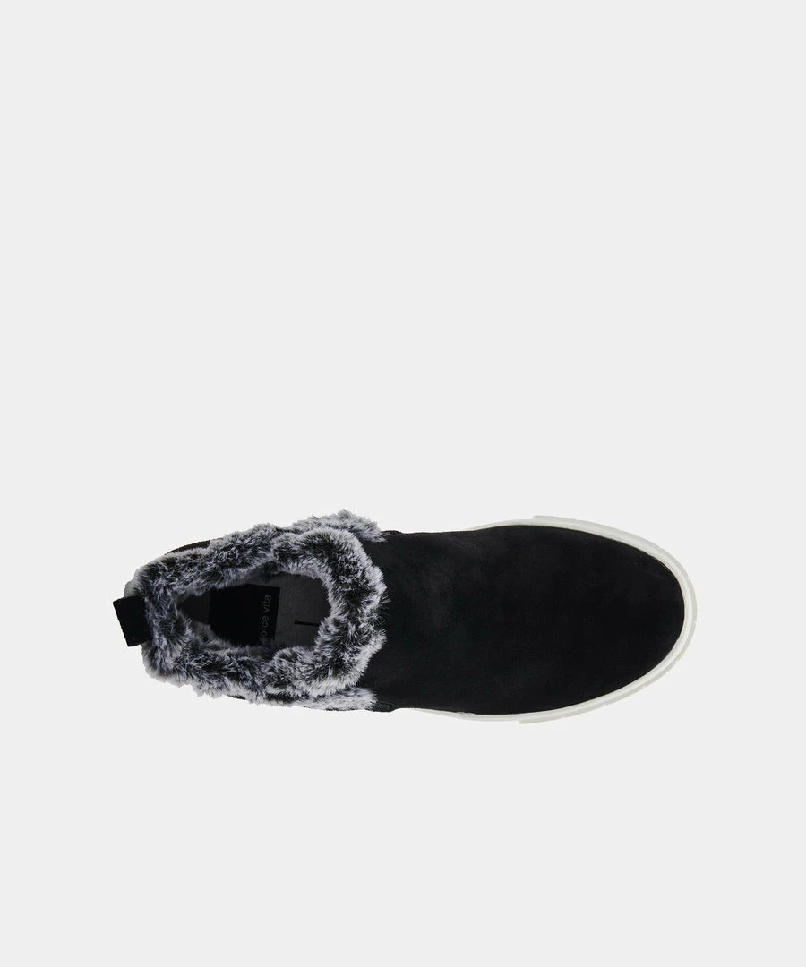 Recurate ZALI SNEAKERS BLACK SUEDE Re:vita