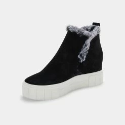 Recurate ZALI SNEAKERS BLACK SUEDE Re:vita