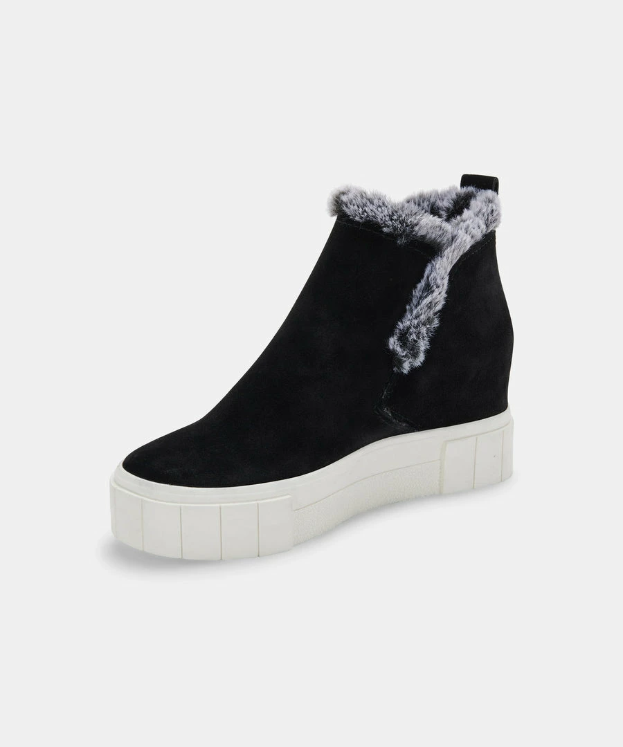 Recurate ZALI SNEAKERS BLACK SUEDE Re:vita