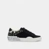 DOLCEVITA ZINA STUD SNEAKERS BLACK LEATHER